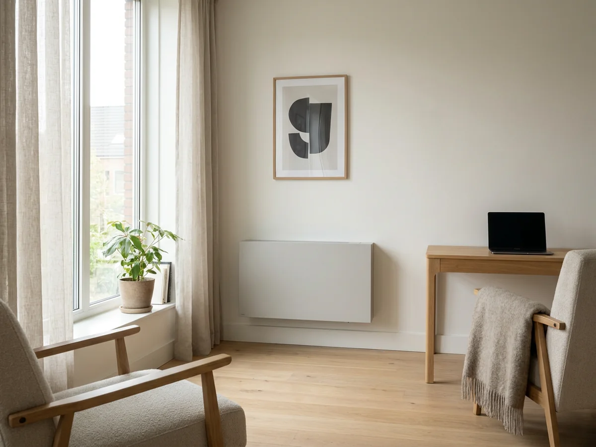 Ventilatorconvector: lagetemperatuurwarmte met een ventilator