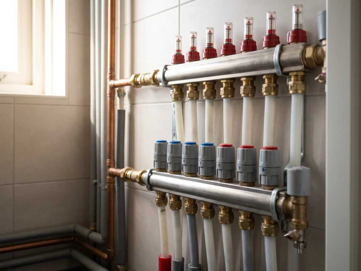 Vloerverwarming inregelen: elke kring het juiste debiet geven