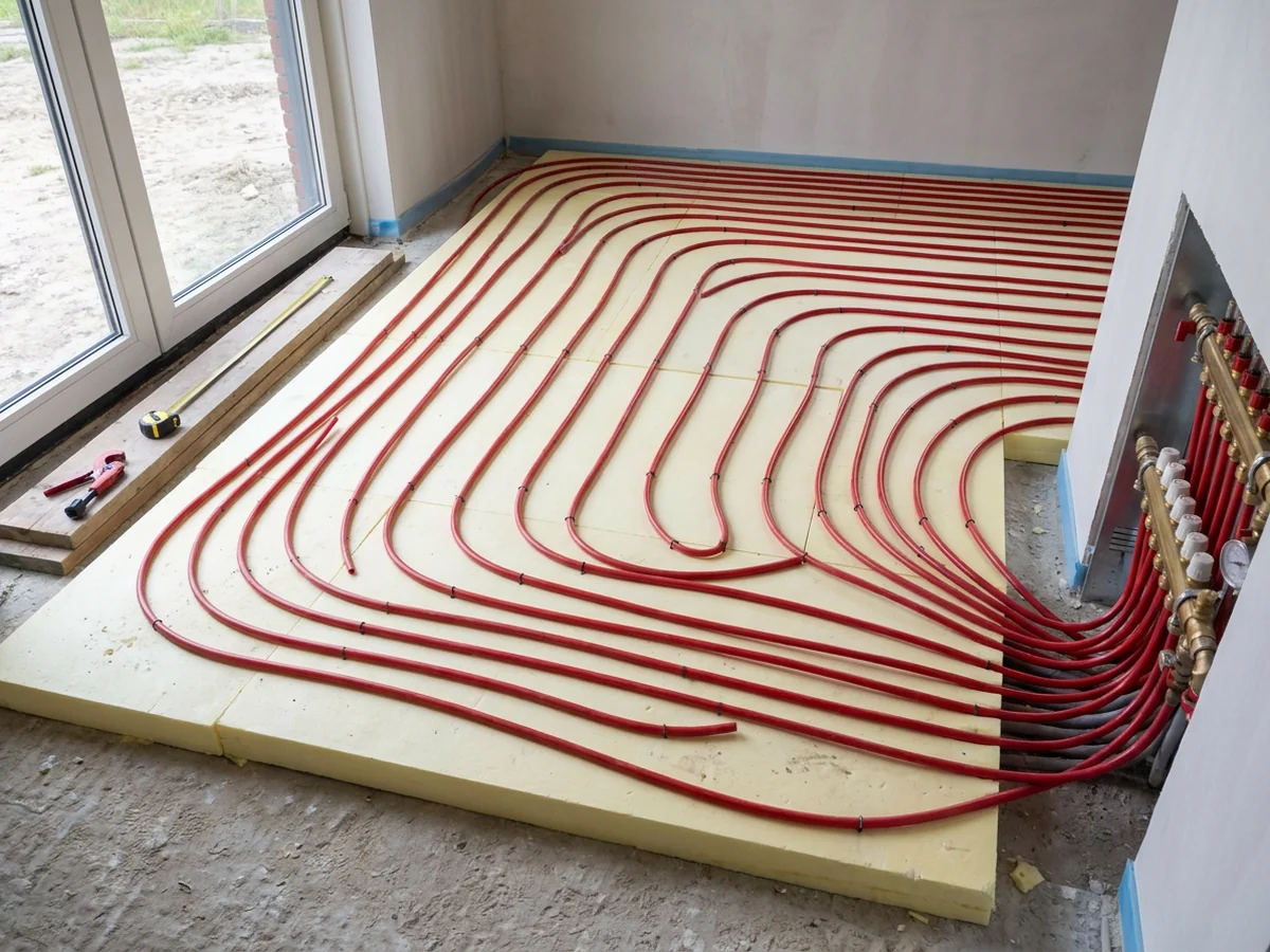 Vloerverwarming leggen: de aanleg stap voor stap